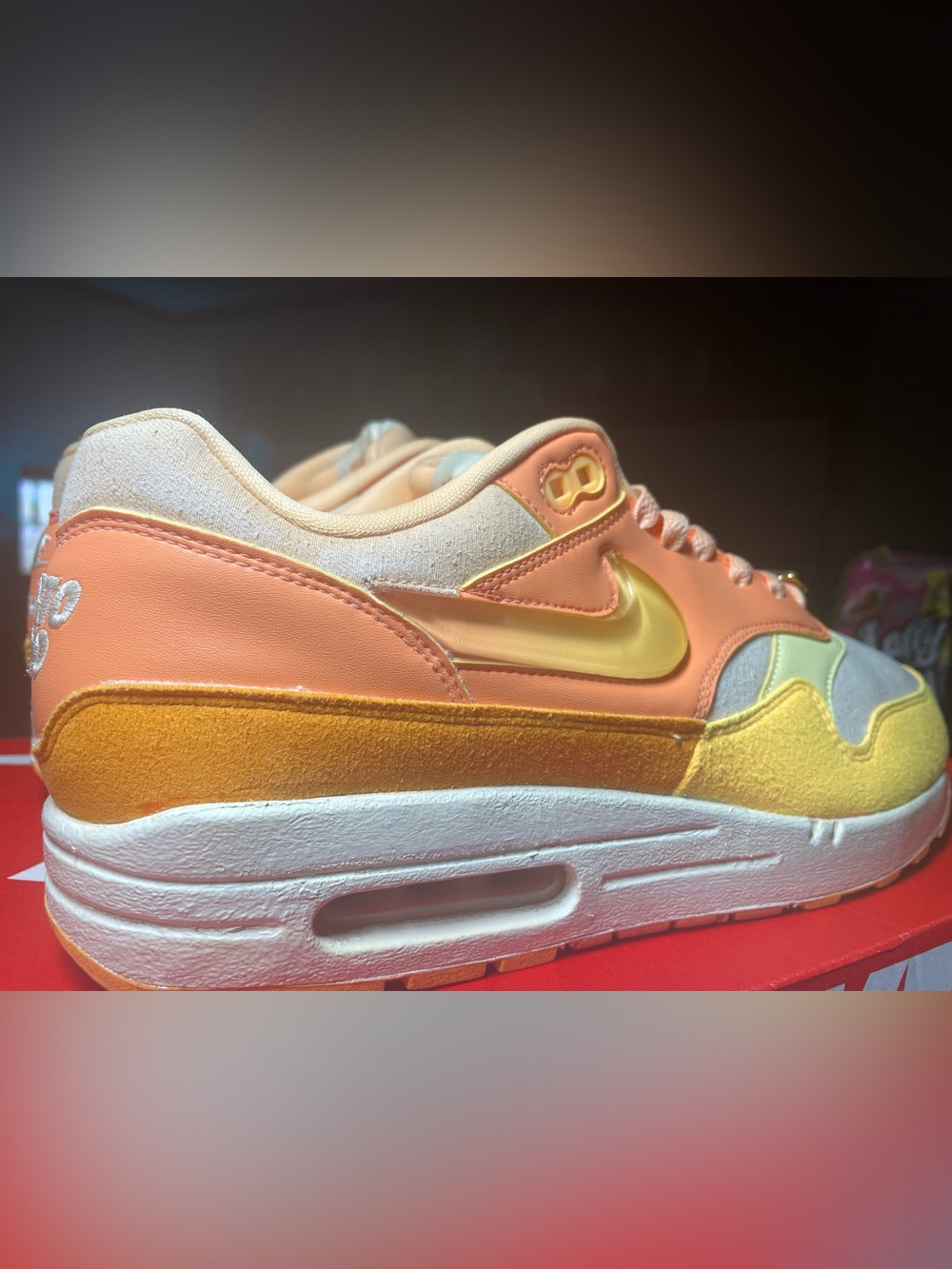 Nike Air Max 1 Puerto Rico Orange Frost 8.5W-7M - Picture 6 of 16